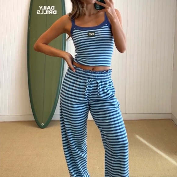 Daily Drills Pants - Daily Drills Striped Cotton Pants